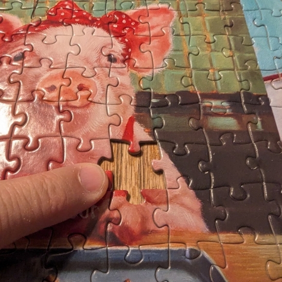 Jigsaw puzzle 1000 piece "Funny Animals" one missing piece - Picture 6 of 7